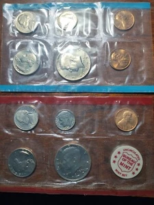 1972 Philadelphia and Denver USA Mint Sets! Uncirculated! - Picture 1 of 2