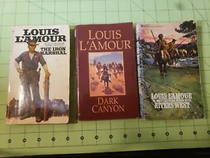 Konvolut Vintage Louis L'Amour Western 3 TaschenbĂĽcher - Bild 1 von 9