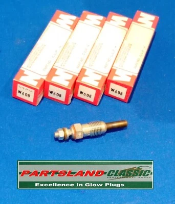 Juego de 4 enchufes de brillo diésel Audi 80 90 100 200 4000 5000 1.6 1.9 2.4 incl. turbo Foto 1 de 3