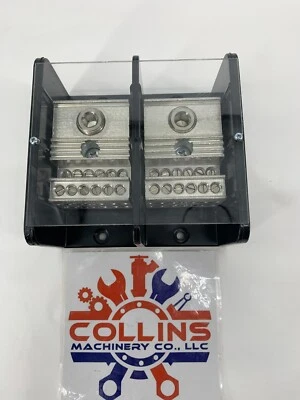 Square D 9080LBA265112 Power Distribution Block 2P 1-Main 12-load 380A 600V - Image 1 of 4