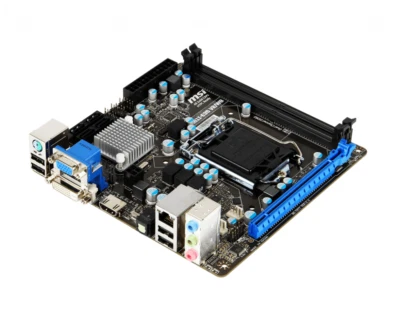 Msi socket lga 1155 ram ddr3 intel h61 scheda madre motherboard mini itx hdmi pc - Bild 1 von 4