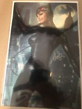 (Signed) Catwoman Uncovered #1 Artgerm Virgin Foil cover (DC 2023)