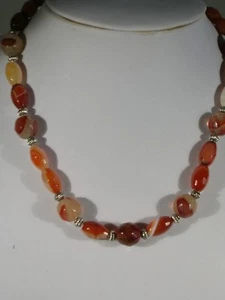 15" Girl's Agate Bead Necklace - Picture 1 of 2