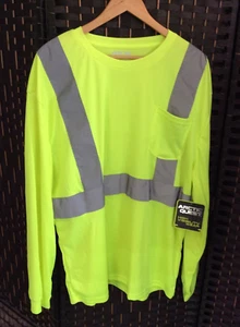 High Visibility Arctic Quest Long Sleeve Shirt 2XL new w/tags/Yellow/Reflective - Picture 1 of 8