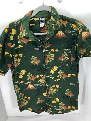 Camisa de campamento Star Wars Boba Fett para hombre montura pequeña Fuji Japón floral manga corta Foto 1 de 4