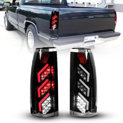 LED Clear For 88-1999 Chevy GMC C/K 1500 2500 3500 Rear Brake Lamps Tail Lights - Image 1 of 4