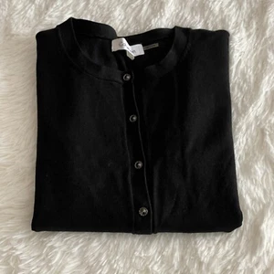 Calvin Klein Sweater, XS, Black, Button Up, Short Sleeve, Rayon Blend - Picture 1 of 7