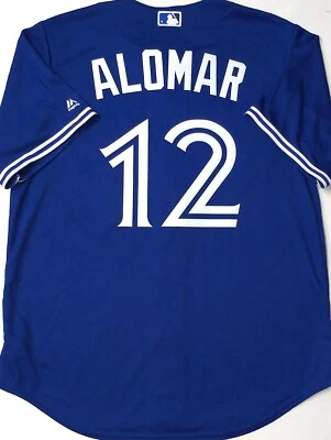 NUEVO CON ETIQUETAS-HOMBRES-XL CAMISETA ROBERTO ALOMAR TORONTO BLUE JAYS MAJESTUOSA AUTÉNTICA CON LICENCIA Foto 1 de 4