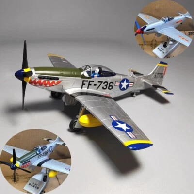 1:48 North American P-51D Mustang Fighter Model Diecast Military Collection Gift - Image 1 of 4
