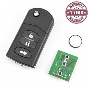 KEY REMOTE CONTROL SUITABLE FOR MAZDA 2 MAZDA 6 CHIP 4D63 433Mhz 5WK49534F 3BUTTON - Picture 1 of 8
