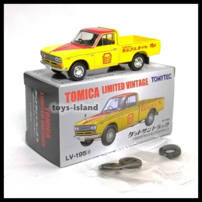 Tomica 限量老式 NEO LV-195a Datsun 卡车 1300 豪华普利司通 TOMYTEC — 第 1/4 张图片