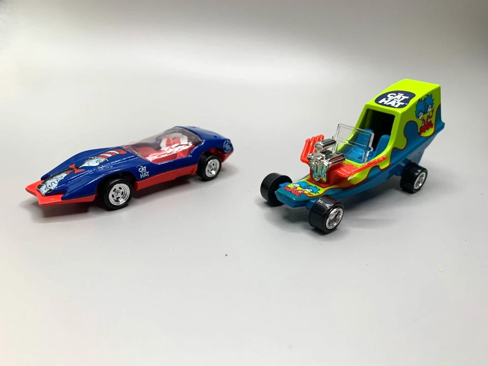 Johnny Lightning Cat In The Hat Diecast Cars Dr Suess 1995  1/64 Custom Rods - Image 1 of 4