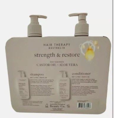 Hair Therapy Australia ShampooConditionereStrengthRestorCastorOil+AloeVera33.8Fl - Image 1 of 4