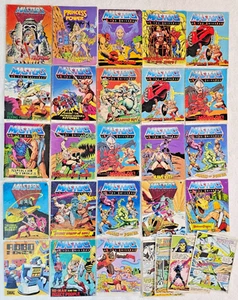 1982-86 He-Man MOTU Mini Comic Lot (27) | 23 Complete + 4 Coverless + Extras VG - Picture 1 of 22