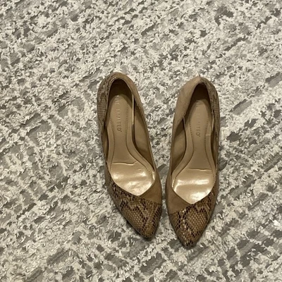 THE LIMITED SUEDE AND SNAKE Embossed HEELS SIZE 8 - Image 1 of 4