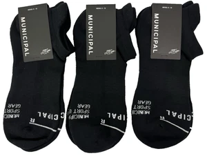 NEW Municipal Golf Men's Sport Utility Low Socks 3 Pairs Black One Size - Picture 1 of 2