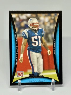 Tarjeta de novato Jerod Mayo 2008 Bowman #244 RC Patriots Foto 1 de 2