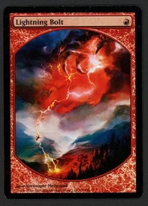 ***FOIL Lightning Bolt Textless Reward Promo*** MTG Promo Kid Icarus - Picture 1 of 2