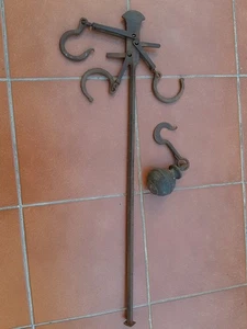 Antica Stadera Ferro Bilancia Romana Pesa Portata Kg 138 Metà '900 VINTAGE - Foto 1 di 7