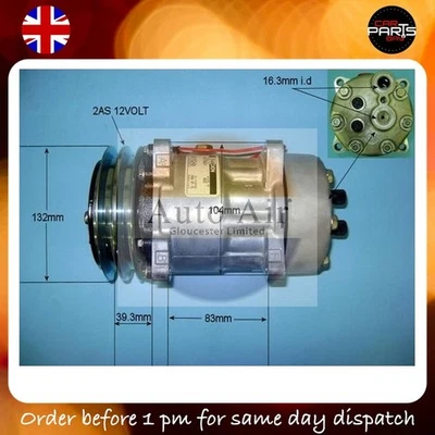 COMPRESSOR ROLLS-ROYCE SILVER SPIRIT 6.75 AIRCON PUMP - Image 1 of 4