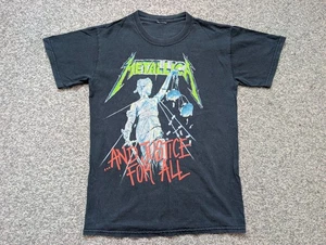 Vintage Metallica Hemd Herren Small schwarz Pushead Justice For All 1994 Metal Band - Bild 1 von 13