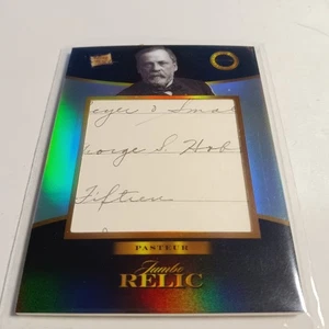 2025 Pieces of the Past Inventors Louis Pasteur JUMBO HISTORIC RELIC HAND SIGNED - Picture 1 of 3