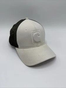 Cappello Carhartt Uomo C Patch Berretto Crema Tela Verde Maglia Snap Back - Foto 1 di 11