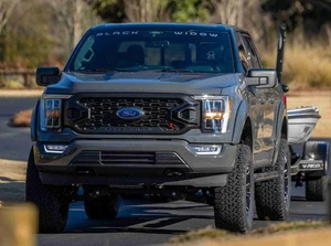 2016-2025 OE Black Widow Windshield Decal Banner New Fits Trucks 3M Vinyl SILVER - Picture 1 of 3