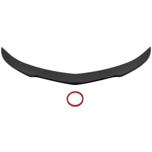 Painted Fits Cadillac ATS Sedan 2013-2019 Black Trunk Lid Spoiler - Picture 1 of 8