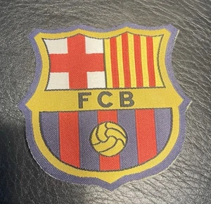 F.C. BARCELONA ULTRA SLIM EMBROIDERED IRON-ON SOCCER/FOOTBALL PATCH - Picture 1 of 4