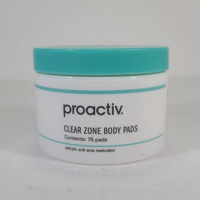 Proactiv Clear Zone Body Pads 75 Pads Salicylic Acid Acne Medication EXP 04/2026 - Image 1 of 4