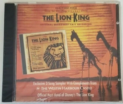 Selections from The Lion King Exclusive 3-Song Sampler (CD, 1997, Promo) Foto 1 de 2