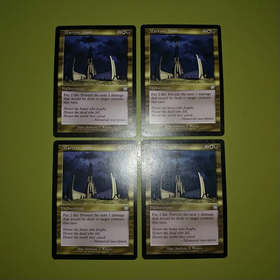 Martyrs' Tomb x4 Apocalypse 4x Magic the Gathering MTG  - Image 1 of 1
