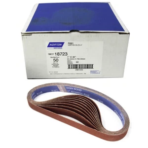 Cinturón abrasivo Norton 780727-18723 R981 60 grano 1" x 30" (paquete de 50) - Imagen 1 de 3
