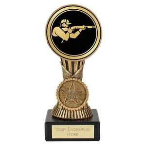 Clay Pigeon Shooting Action Award Personalised 13cm (5 1/8") Orb Trophy - Picture 1 of 3