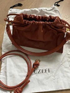 YUZEFI Bom leather small bag orange / brown colour - Picture 1 of 24