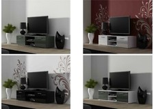 Soho High Gloss TV Cabinet Stand Entertainment Unit with Doors | 140cm/180cm