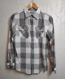 Camisa informal Tony Hawk Boys XL con cuello gris a cuadros a cuadros con botones - Imagen 1 de 5