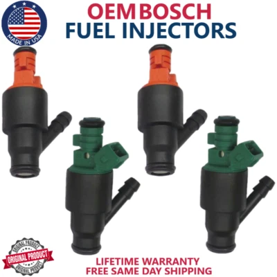 Injetores de combustível Bosch fabricante de equipamento original 4 peças para 1995-2002 Kia Sportage 2.0L I4 #0280150502 - Imagem 1 de 4