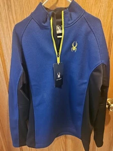 SIZE L SPYDER (NEW) 1/4 Zip Sweatshirt INVPV787 - Picture 1 of 5