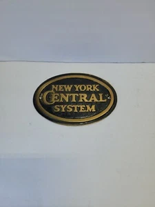 Vintage New York Central System Messing Plakette Schild 7" x 5" / 823-ca12 - Bild 1 von 8