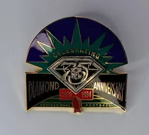 Prendedor numerado edición limitada 75 aniversario diamante fútbol americano NFL vintage 1994 - Imagen 1 de 2