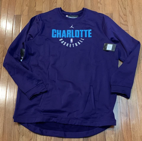 Charlotte Hornets Nike Jordan Spotlight Crew Sweatshirt NWT 4XLTT Extra Tall Cover