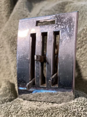 1964 1/2 1965 1966 Ford Mustang Dash Chrome Heater Control Cable Control & Bezel - Image 1 of 3