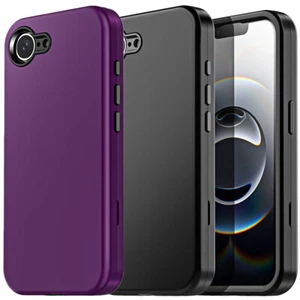Fo iPhone 16e Case Shockproof Heavy Duty Military 3Layer Protective Phone Cover - Picture 1 of 30