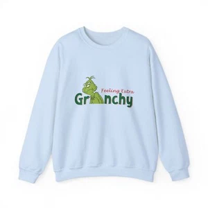 Grinch Christmas Sweatshirt - Unisex Cute Christmas Sweatshirt for Women & Men - Picture 1 of 8