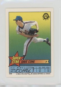 1989 Super Star Sticker Backs David Cone Gary Carter Steve Farr ( 2; 272) HOF