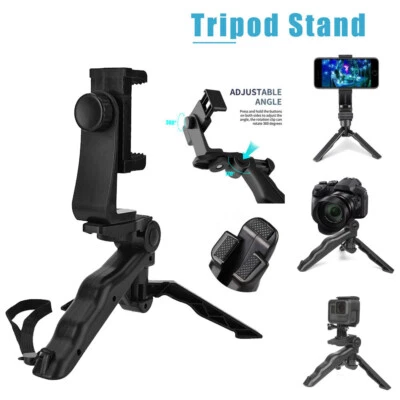 Handheld 360Rotation Tripod Phone/Camera/DJI Holder Mount For iPhone iOS Samsung - Image 1 of 4