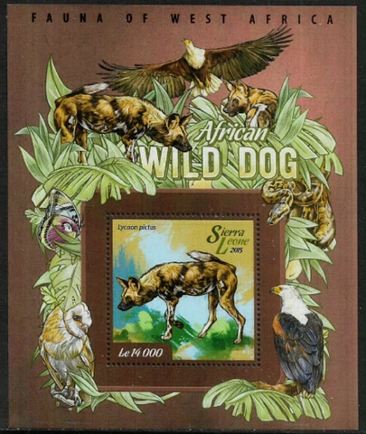 Sierra Leone #3288 Mint Never Hinged S/Sheet - African Wild Dogs Cover
