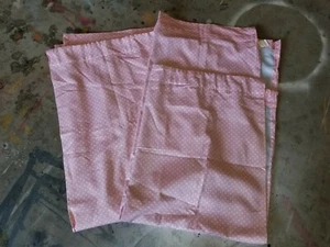 Pottery Barn Teen "Dottie - Pink" Blackout Drapery Panels 44 X 63 - Picture 1 of 6